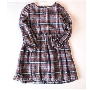 Carter’s Maroon Plaid button back dress